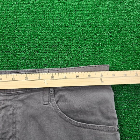 Adriano Goldschmied Jeans Mens 36x32 Gray Slim Straight Flat Front Preppy Casual - Picture 4 of 11